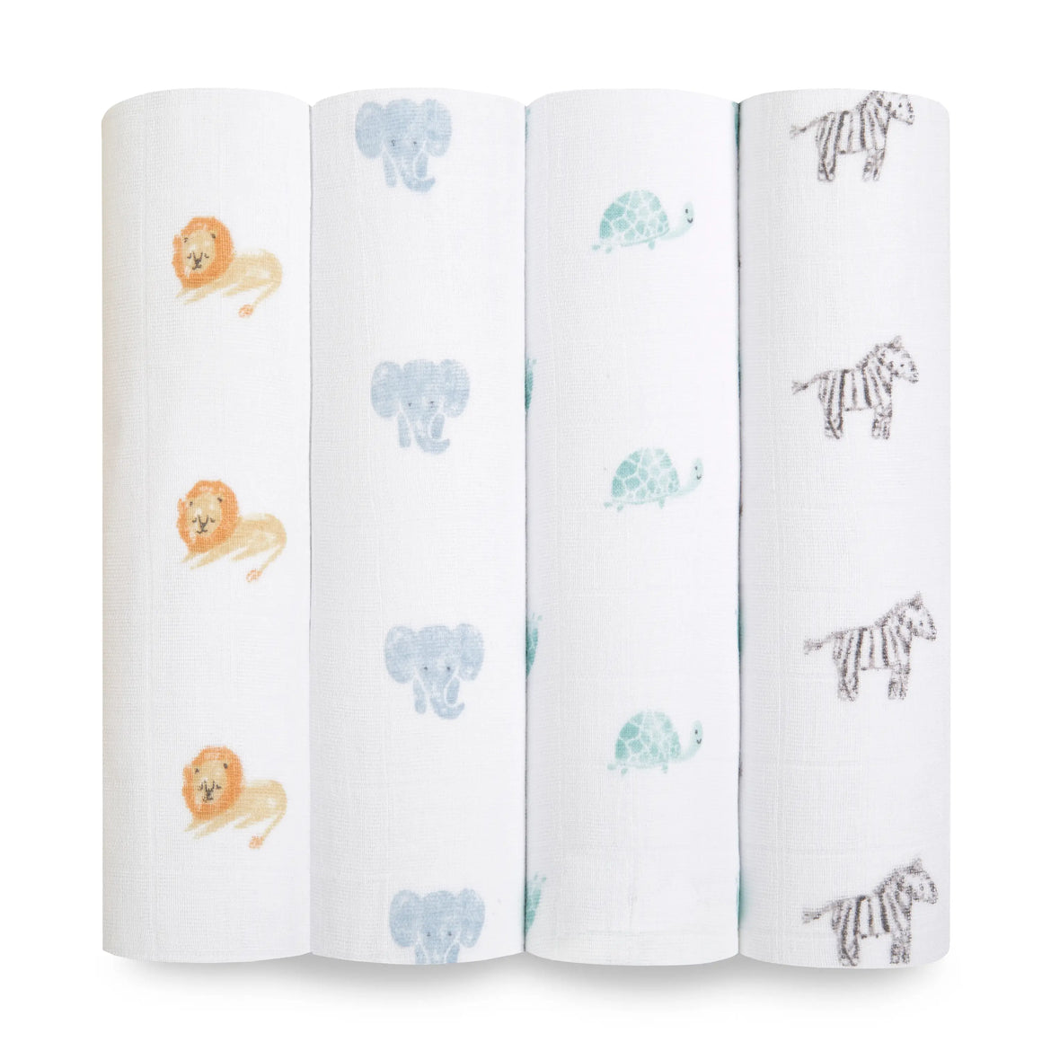 Aden + Anais Cotton Muslin Swaddle -- 4-pack