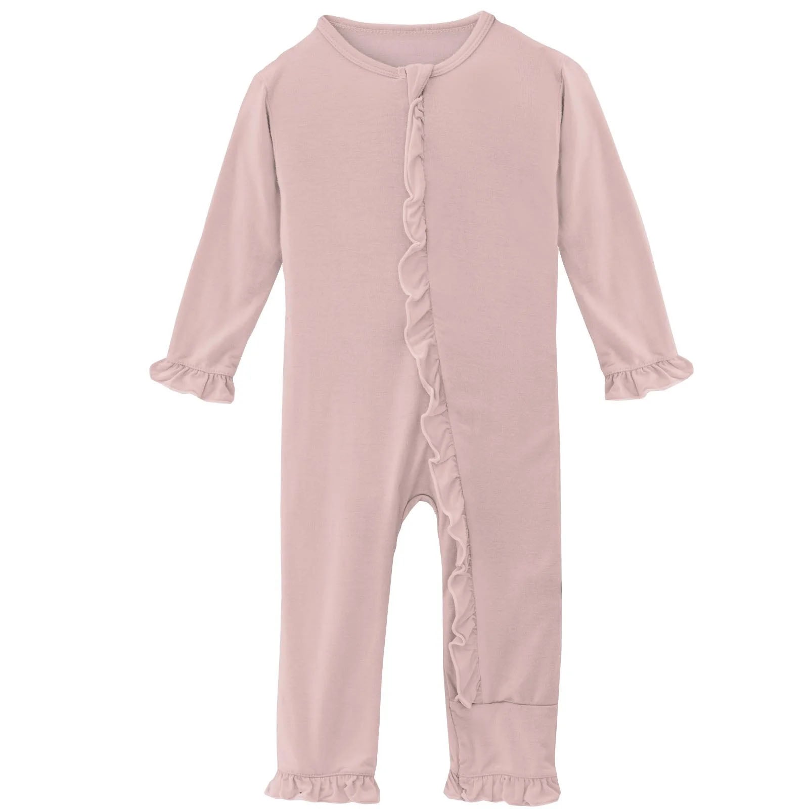 KicKee Pants Calypso Ballerinas ruffle coverall outlet sleeper, 12-18 months