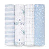 Aden + Anais Cotton Muslin Swaddle -- 4-pack