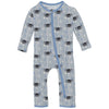 Kickee Pants Coverall with 2 Way Zipper